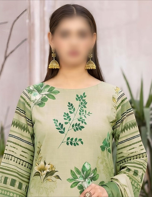 Elegant Pakistani Lawn Suit for Women – Unstitched