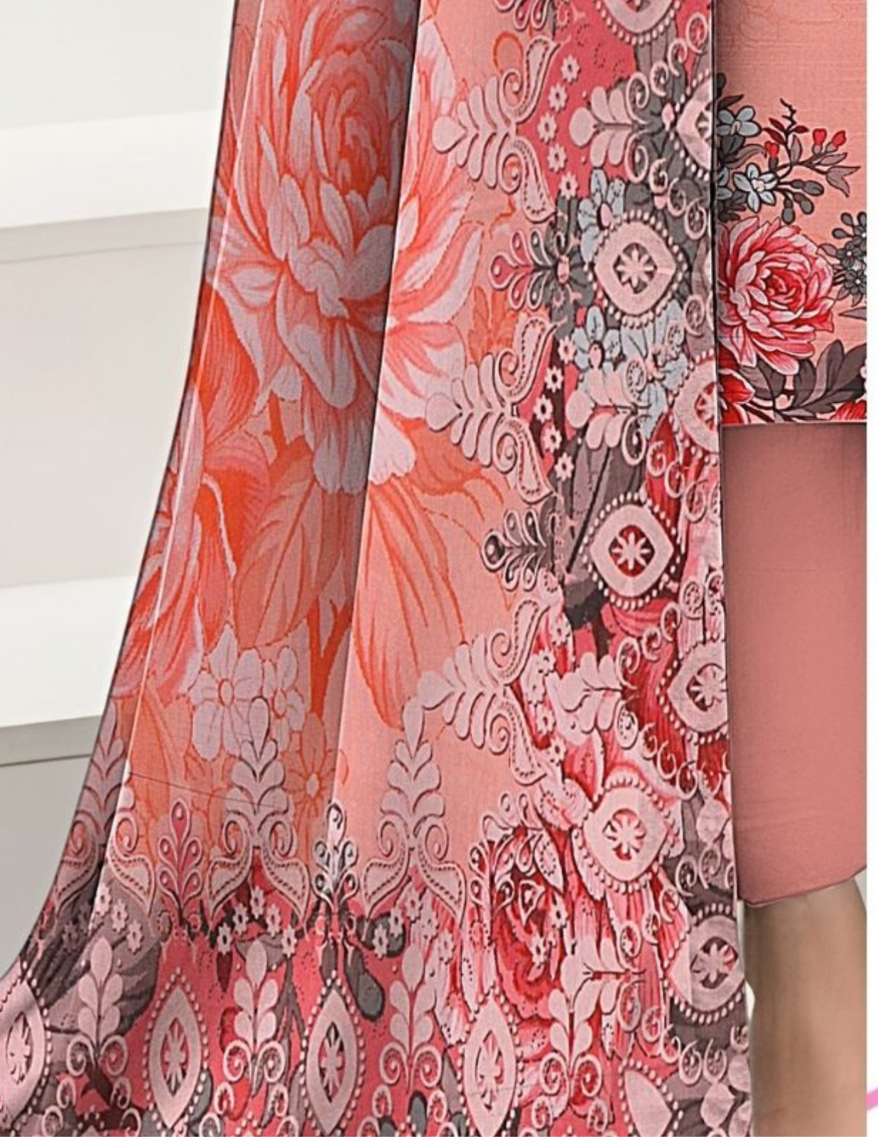 Designer Printed Lawn 3 Piece Suit (Unstitched)