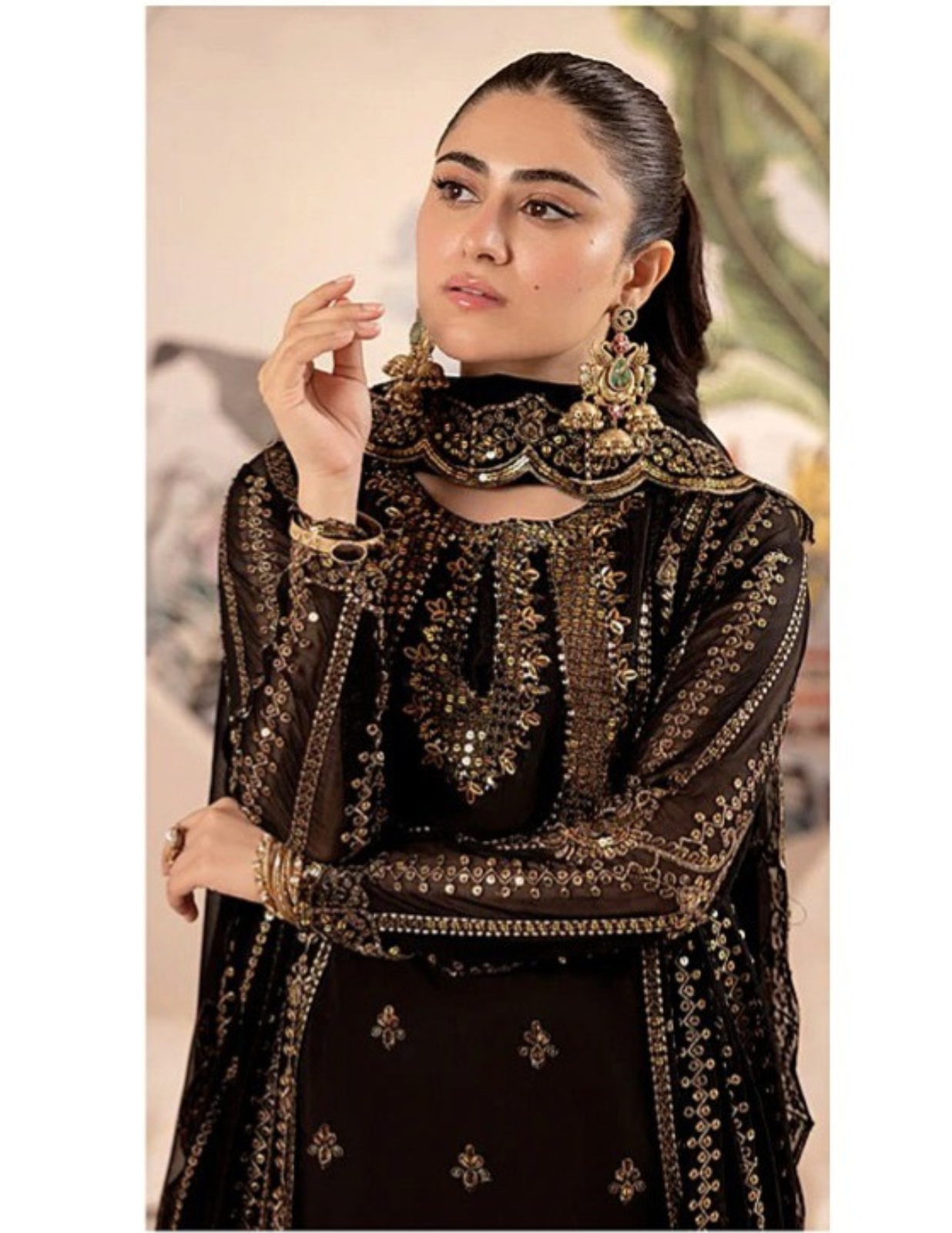 Premium Unstitched 3PC Embroidered Lawn Suit with Bamber Chiffon Dupatta