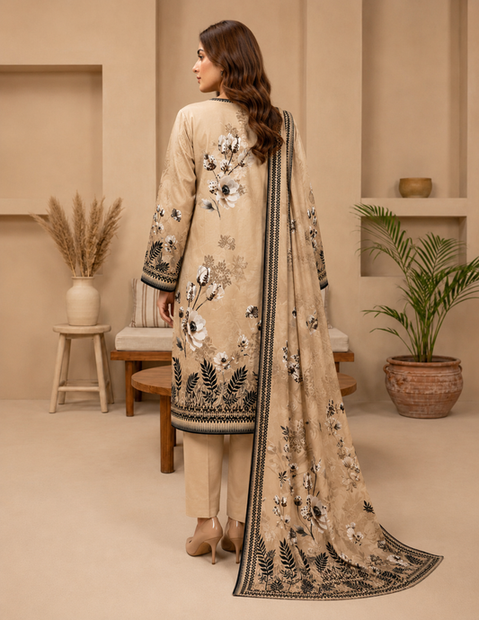Digital Lawn Printed 3-Piece Unstitched Suit