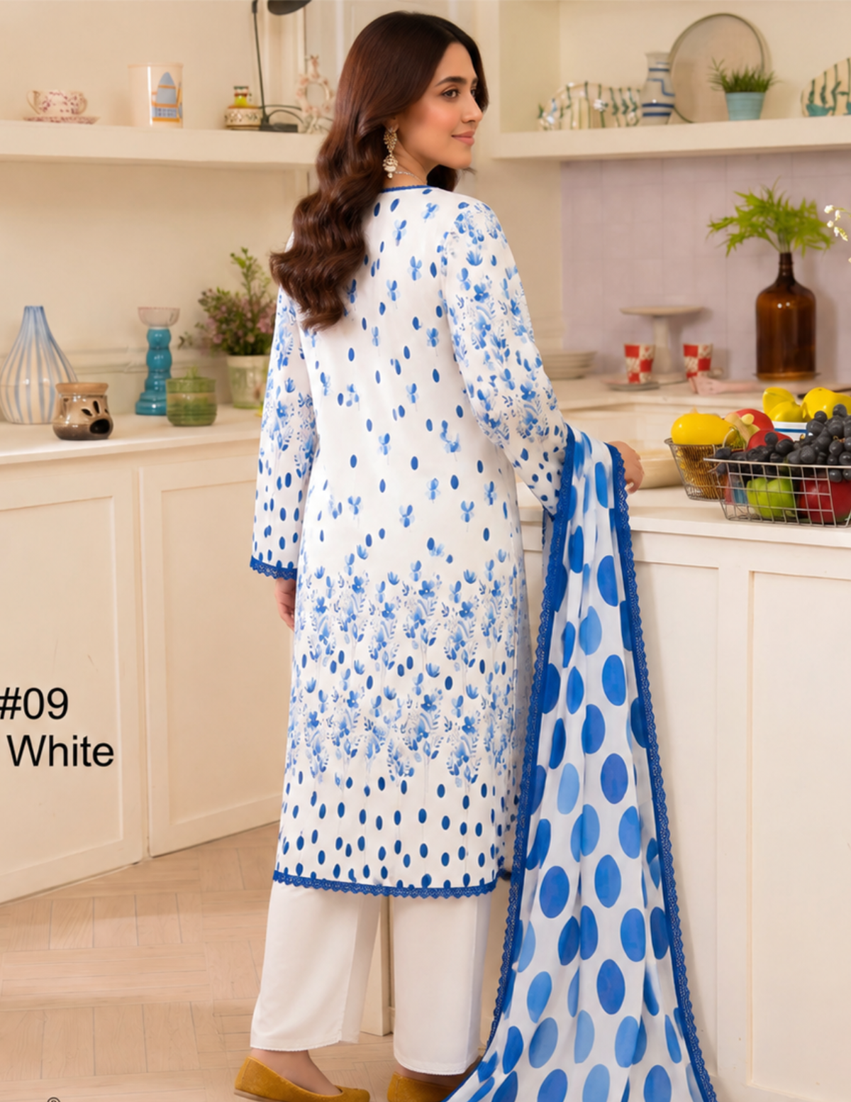 Contemporary Printed Lawn 3 Pc Suit – Chic Unstitched Summer Collection
