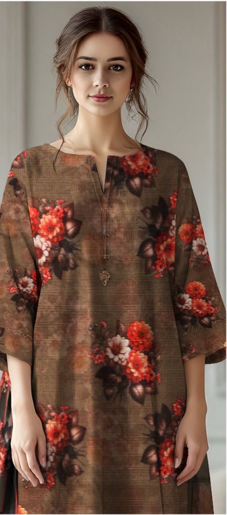 3-Piece Premium Digital Lawn Suit(Unstitched)