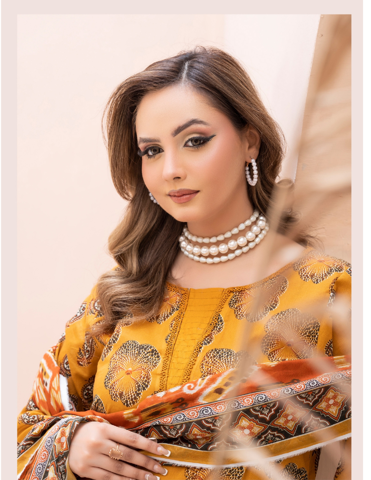 3 Pc Luxury Printed Lawn Suit – Elegant Premium Unstitched Summer Wear