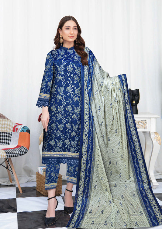 Summer End Sale 3-Piece premium unstitched lawn suit with lawn printed Dupatta(Unstitched)