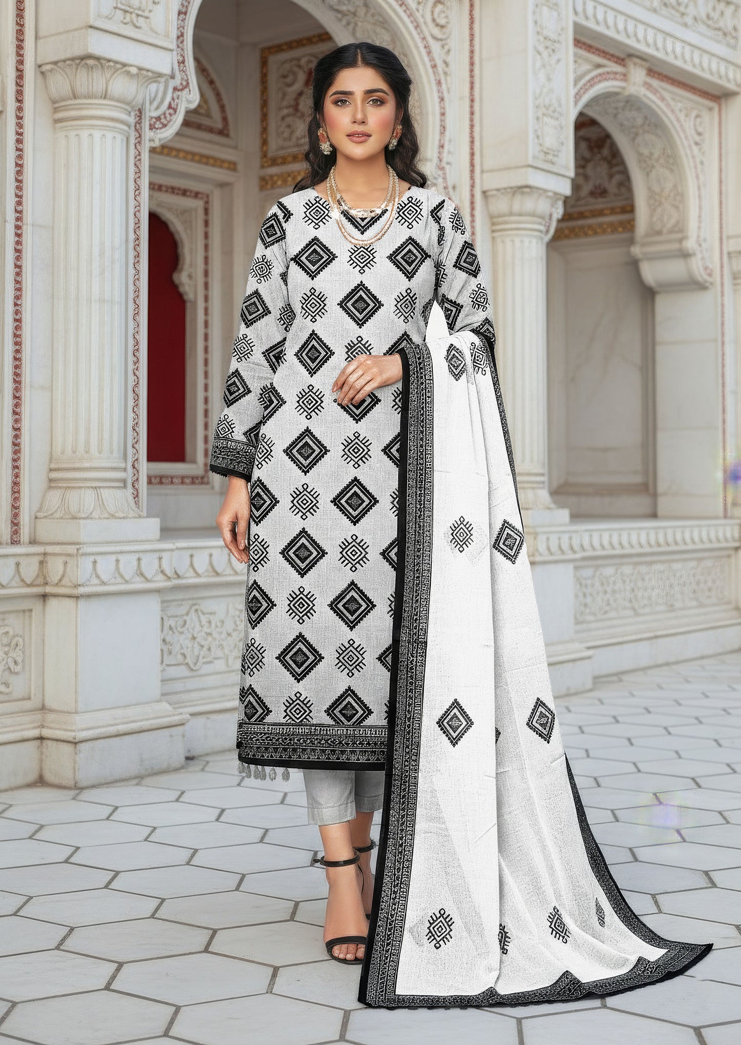 Trendy Digital Print Lawn 3PC Suit