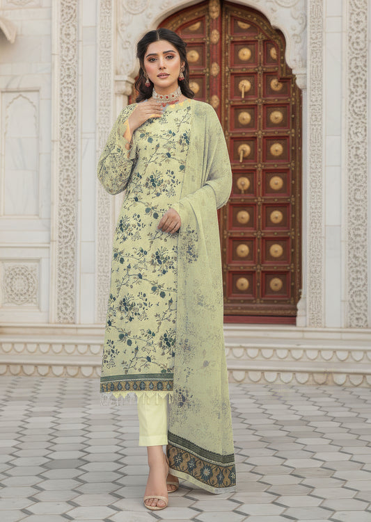 Classic Printed Lawn Suit 3 Piece