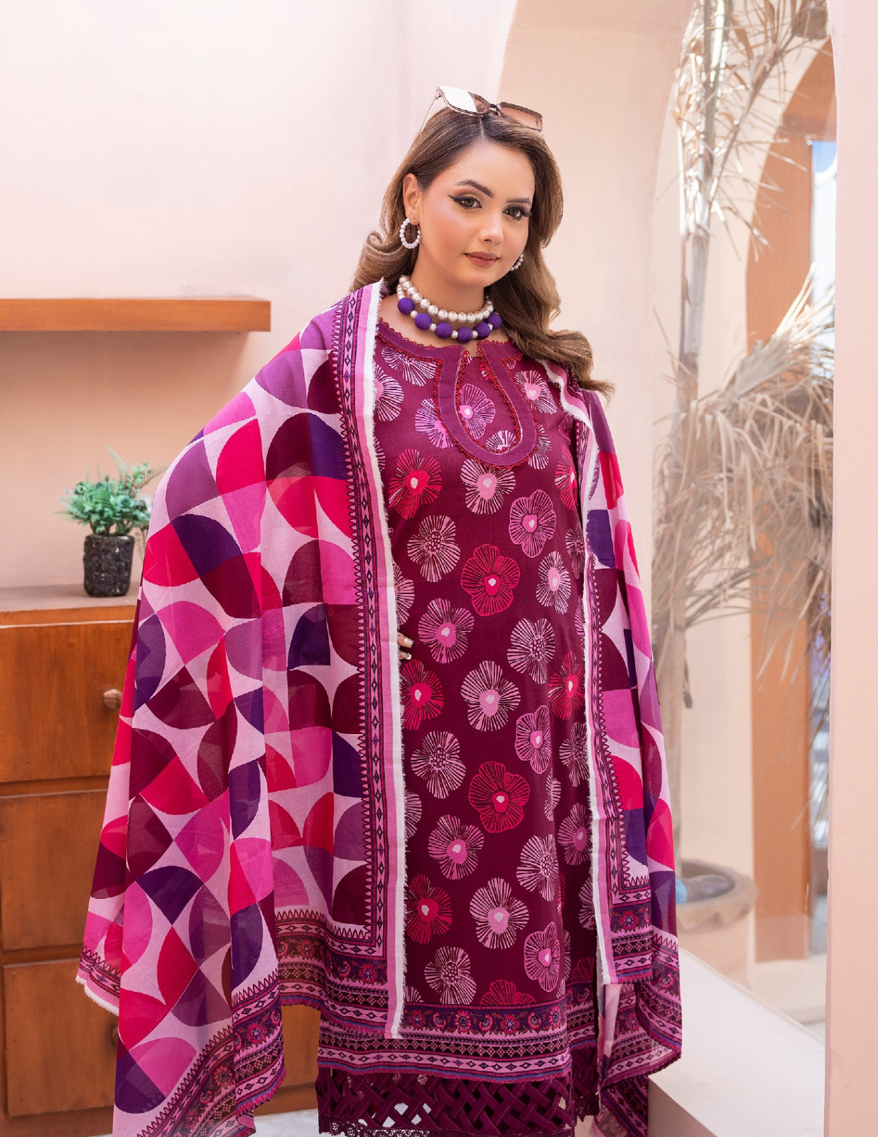 3 Pc Branded Lawn Suit – Sophisticated Printed Premium Unstitched Wear