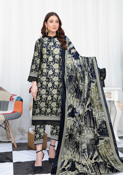 Premium 3 Piece Lawn Suit Unstitched – Shirt Dupatta Trouser
