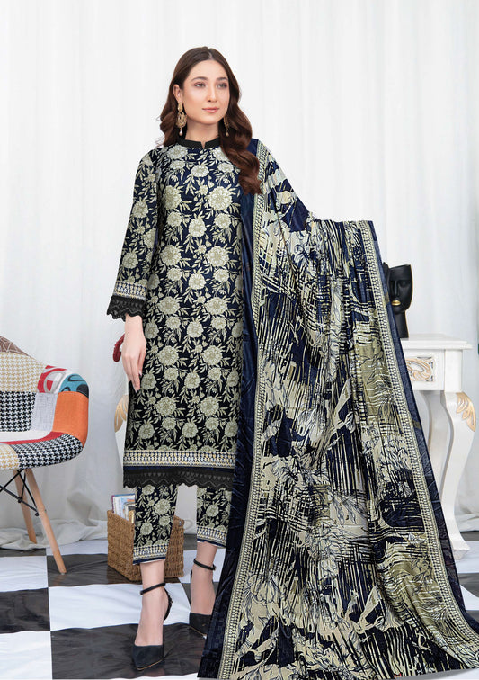 Summer End Sale 3-piece Premium lawn suit with Lawn Dupatta(Unstitched)