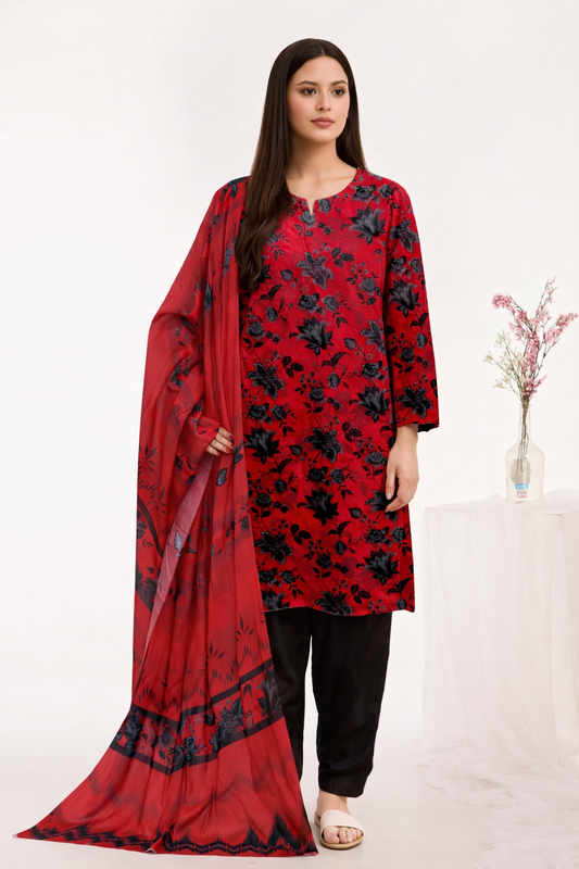 3-Piece Lawn Suit – Stylish Summer Outfit