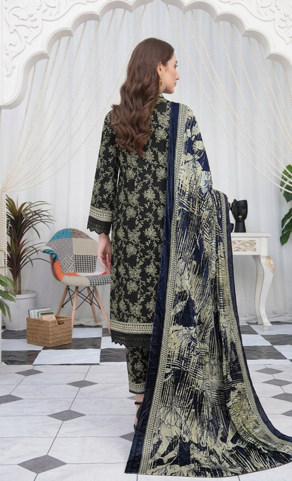 Premium 3 Piece Lawn Suit Unstitched – Shirt Dupatta Trouser