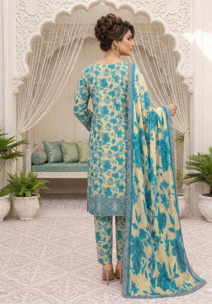 Embroidery Luxury Lawn 3 Piece Unstitched Suit