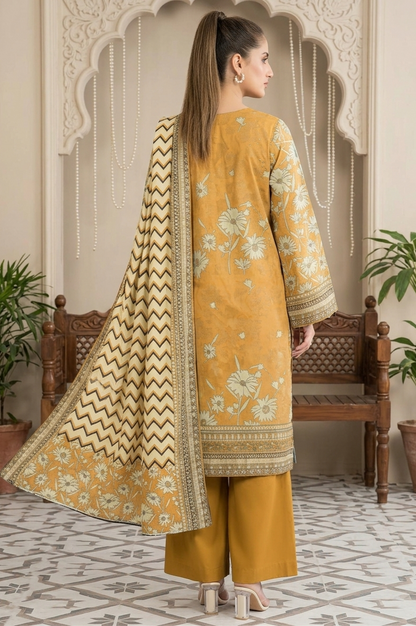 Summer Essentials: Vibrant 3-Pc Bana Dora Digital Print Suit