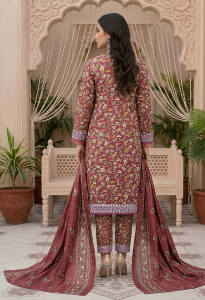 Premium Fabric 3-Piece Lawn Suit Set