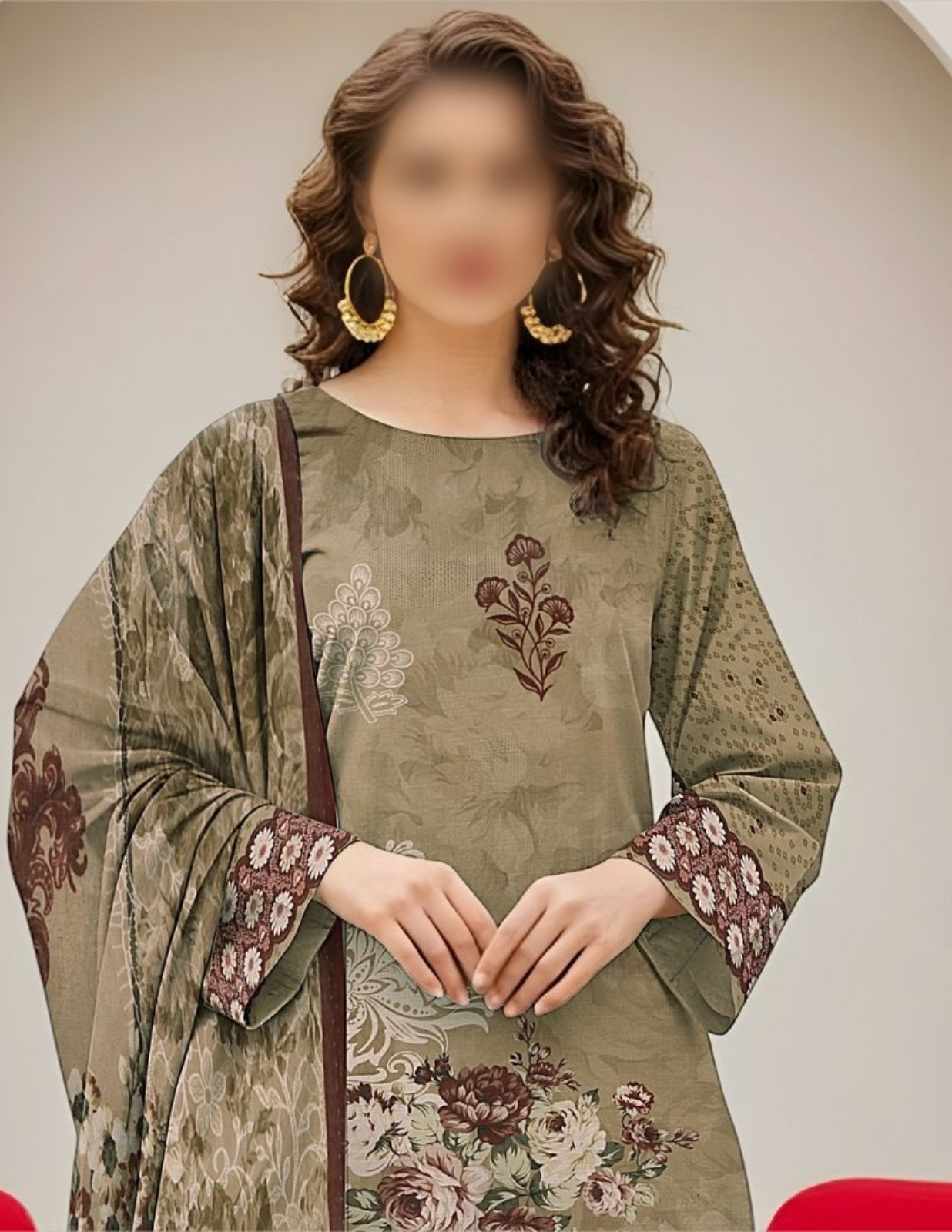 Luxury Lawn 3 Piece Timeless Outfit (Unstitched)
