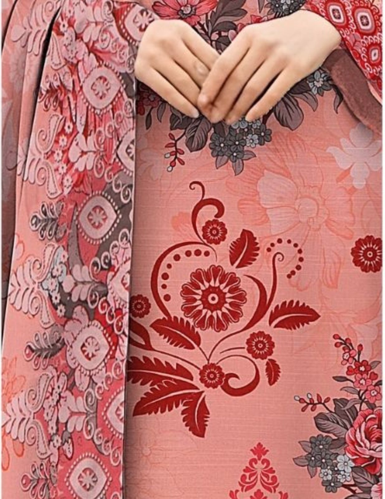 Designer Printed Lawn 3 Piece Suit (Unstitched)