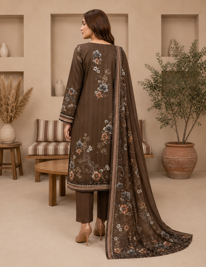 Digital Lawn Printed 3-Piece Unstitched Suit