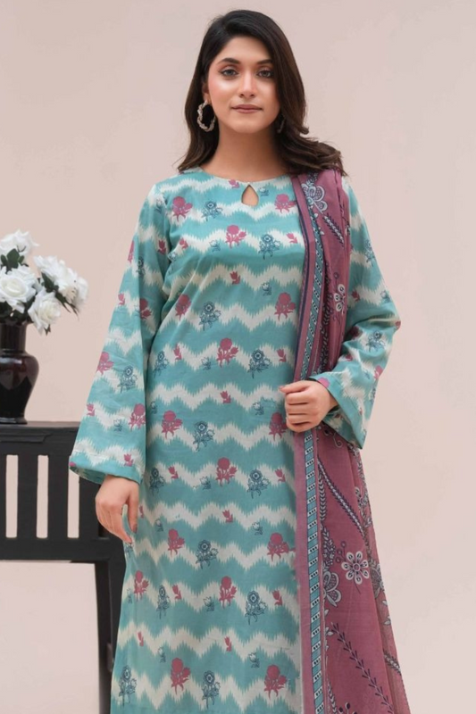 3-Piece Premium Printed Lawn suit(Unstitched)