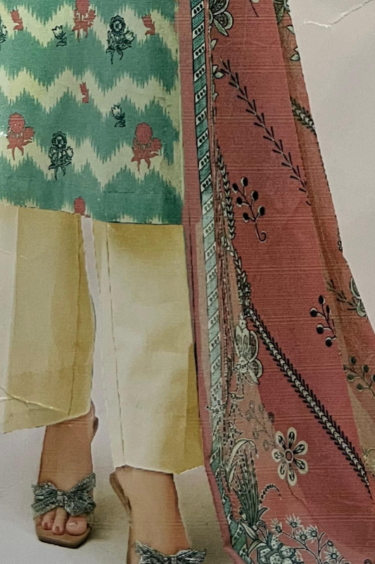 3-Piece Premium Printed Lawn suit(Unstitched)
