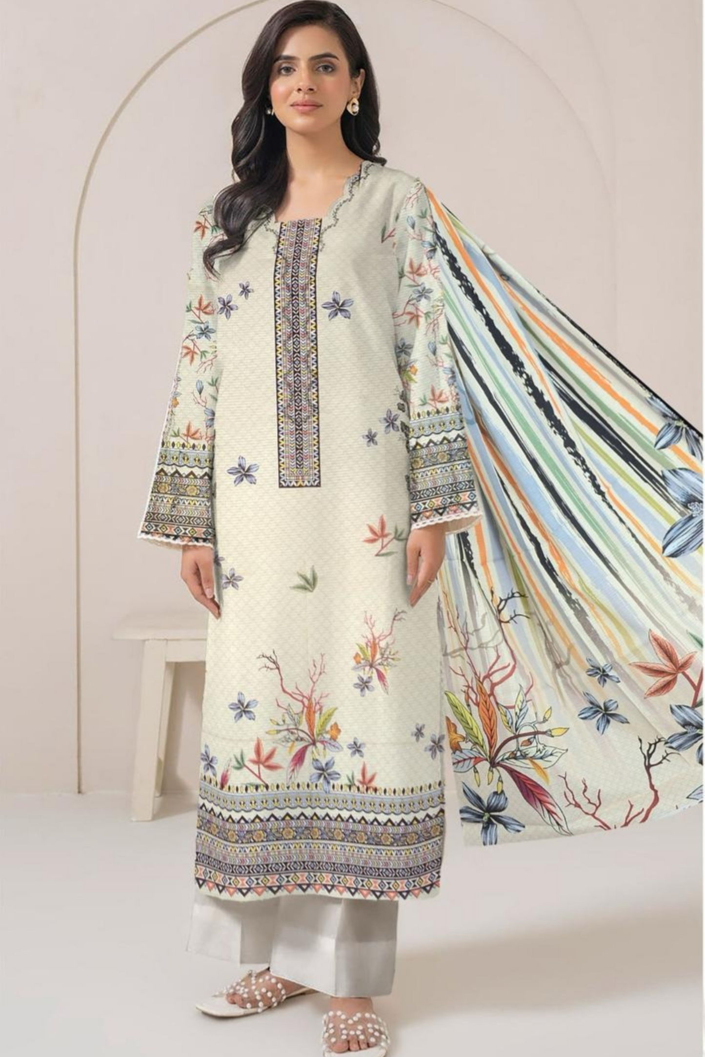 3-Piece Premium Digital Printed Lawn suit(Unstitched)