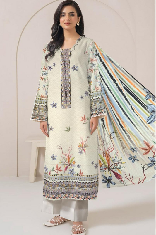 3-Piece Premium Digital Printed Lawn suit(Unstitched)
