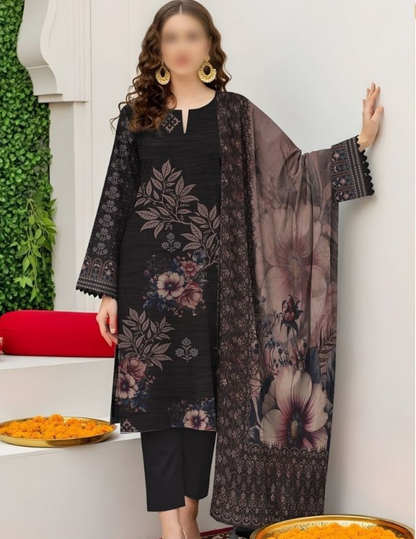 Premium Printed Lawn Summer Suit (Unstitched)