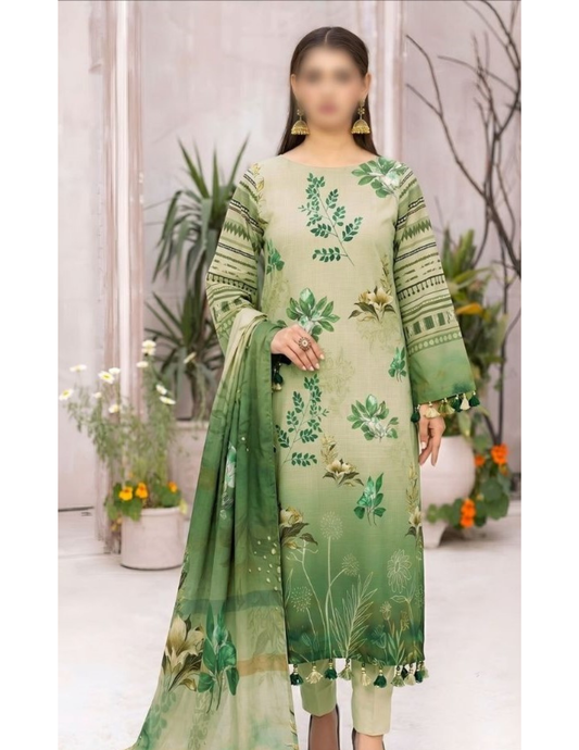 Elegant Pakistani Lawn Suit for Women – Unstitched
