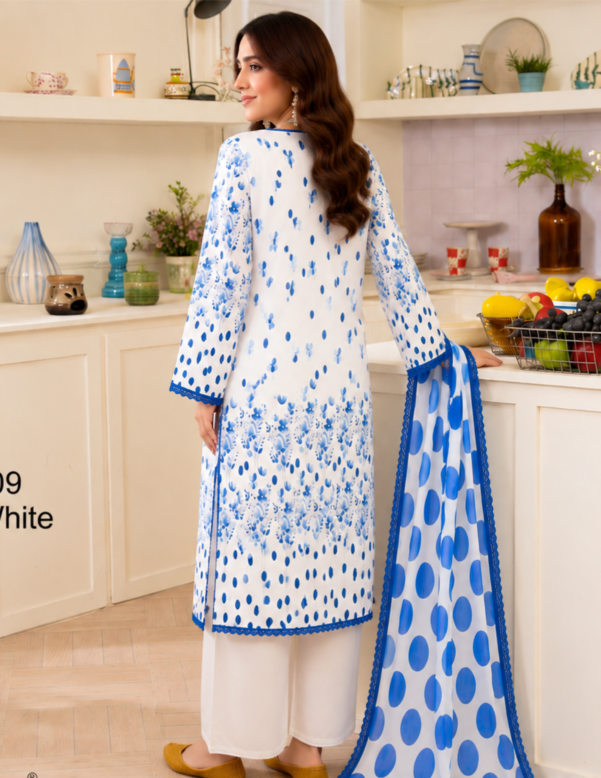 Contemporary Printed Lawn 3 Pc Suit – Chic Unstitched Summer Collection