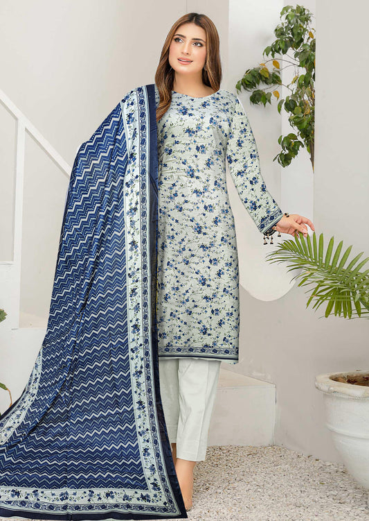 3-Piece premium unstitched lawn suit with lawn printed Dupatta(Unstitched)