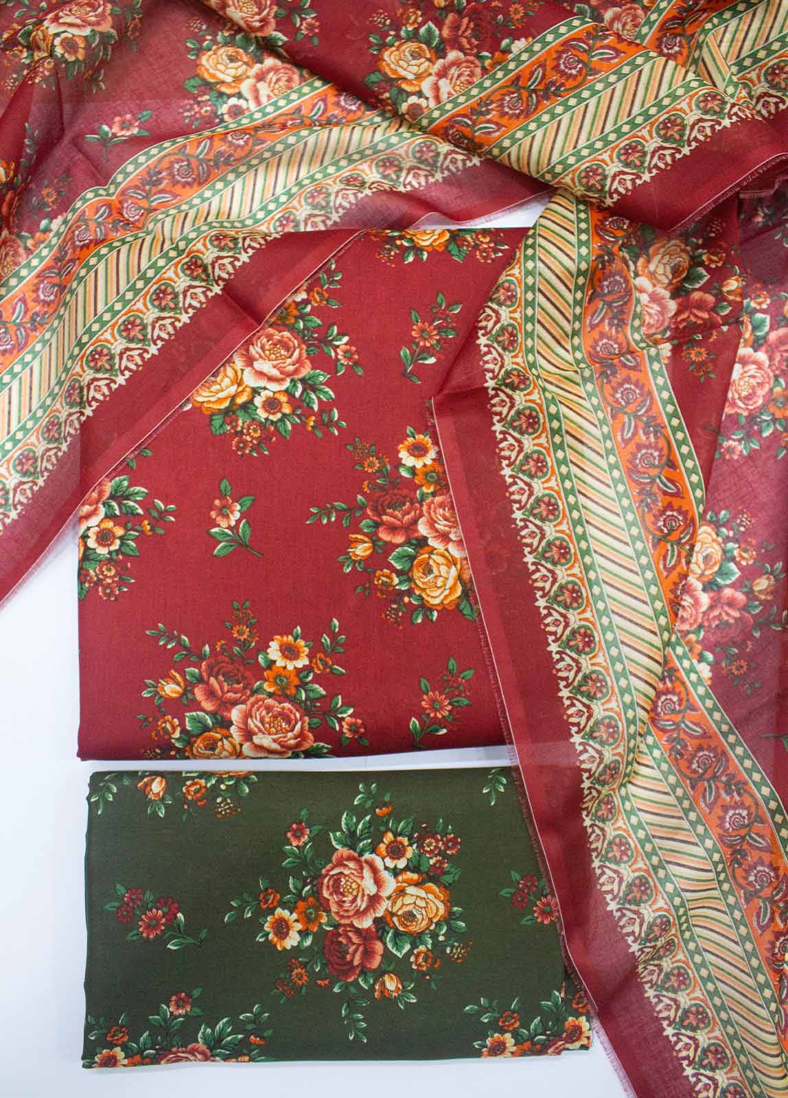 Azadi-Special 3-Piece Premium pure lawn digital printed lawn shirt & dupatta(Unstitched)