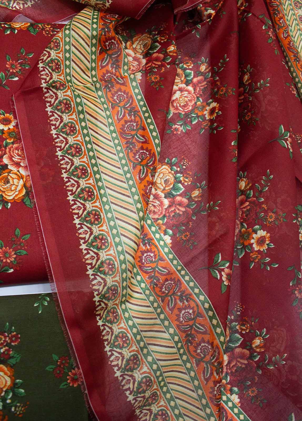 Azadi-Special 3-Piece Premium pure lawn digital printed lawn shirt & dupatta(Unstitched)